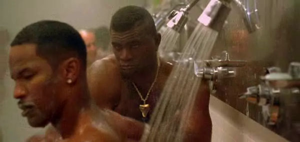 In the shower